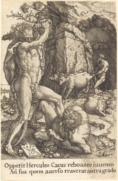 Ercole uccide Caco da Heinrich Aldegrever