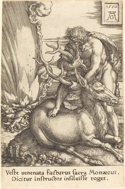 Ercole e la cerva da Heinrich Aldegrever