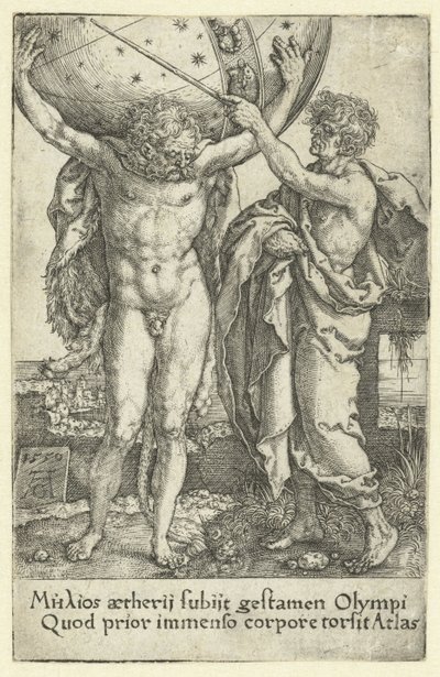 Ercole e Atlante da Heinrich Aldegrever