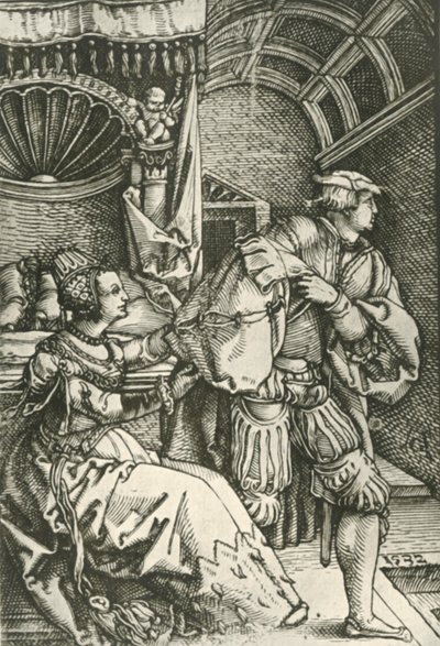 Giuseppe fugge dalla moglie di Potifar, c1532, 1908 da Heinrich Aldegrever