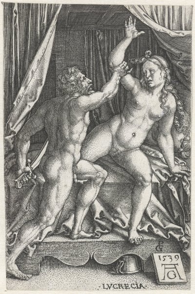 Lucrezia e Sesto Tarquinio da Heinrich Aldegrever