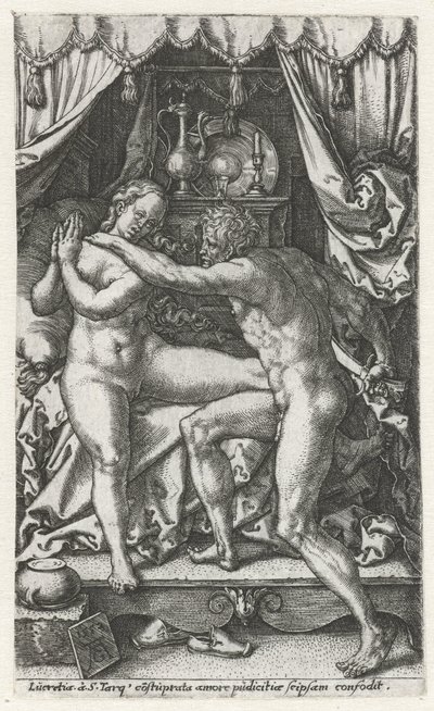 Lucrezia e Sesto Tarquinio da Heinrich Aldegrever
