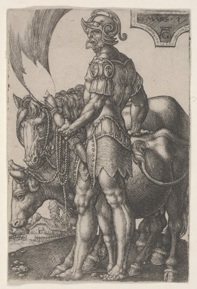 Marte, c.1533 (incisione) da Heinrich Aldegrever