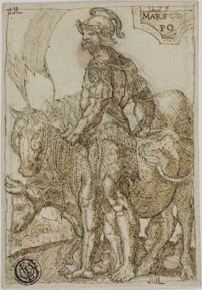 Marte, da I sette pianeti da Heinrich Aldegrever