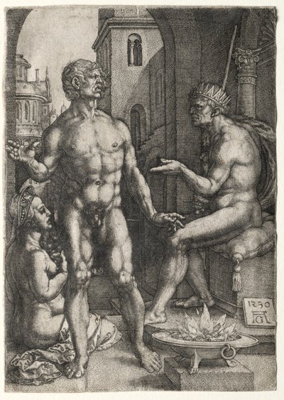 Mucio Scevola, 1530 da Heinrich Aldegrever