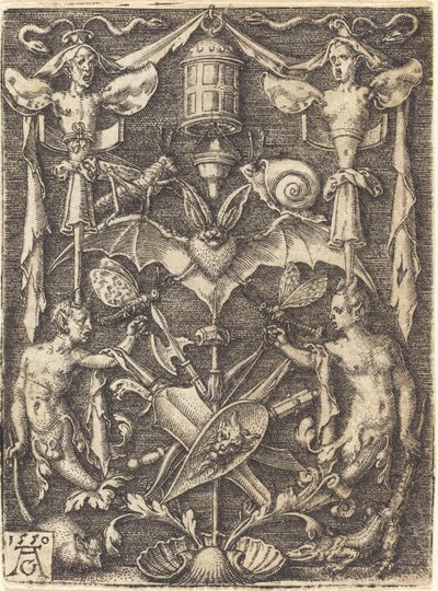 Ornamento con Trofeo di Armi da Heinrich Aldegrever