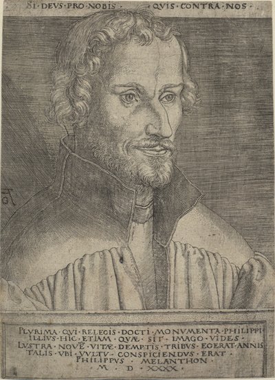 Ritratto di Philipp Melanchthon da Heinrich Aldegrever