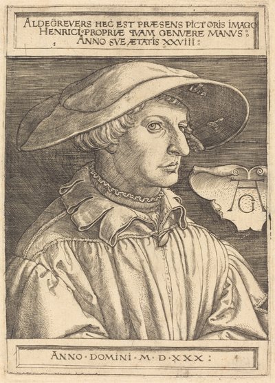 Autoritratto da Heinrich Aldegrever