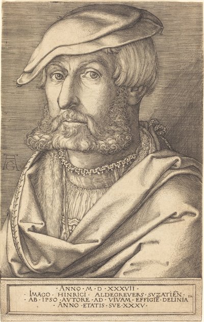 Autoritratto da Heinrich Aldegrever
