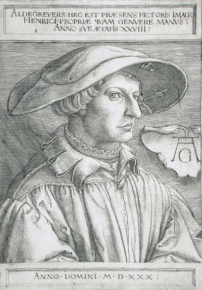 Autoritratto da Heinrich Aldegrever