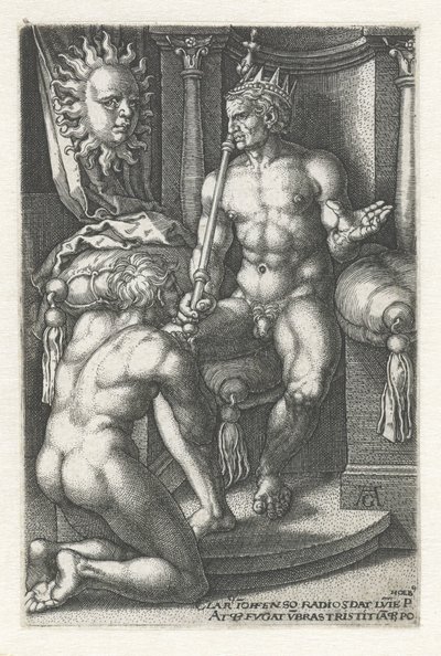 Sole (Apollo) (De zeven planeten) da Heinrich Aldegrever