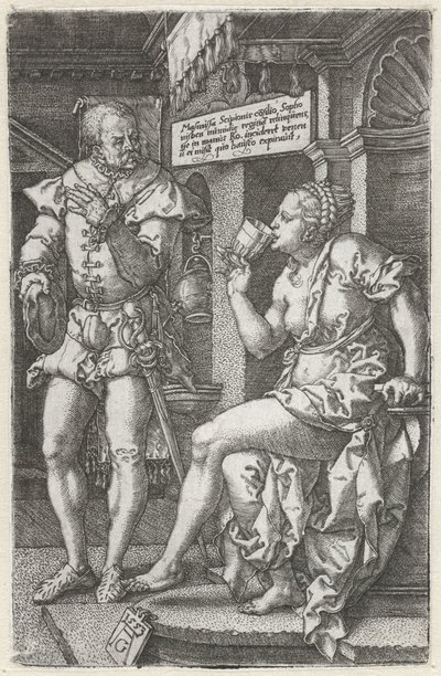 Sofonisba beve veleno da Heinrich Aldegrever