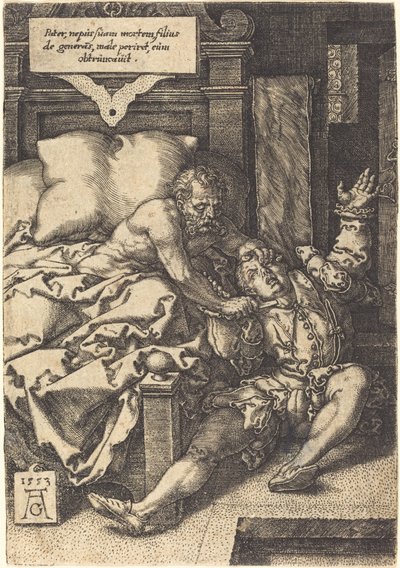 Il padre severo da Heinrich Aldegrever