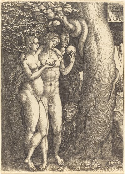 La Tentazione del Serpente da Heinrich Aldegrever