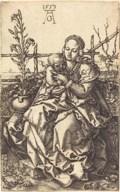 La Vergine seduta da Heinrich Aldegrever