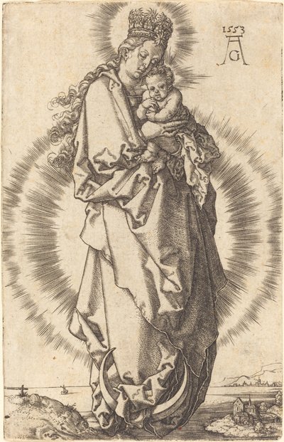 La Vergine con il Bambino sulla mezzaluna da Heinrich Aldegrever