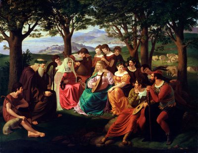 Concorso di Cantanti, fine XVIII o XIX secolo da Heinrich Anton Dahling
