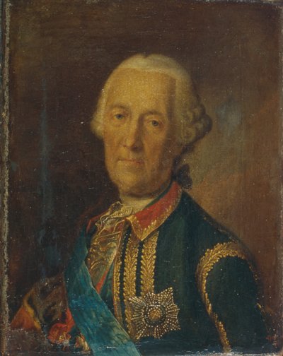 Ritratto del feldmaresciallo e politico Conte Burkhard Christoph von Munnich 1683-1767, 1764 da Heinrich Buchholz