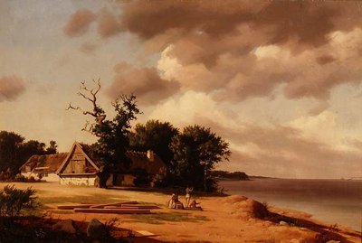 Pescatori a Oresund (d.1839) da Heinrich Buntzen