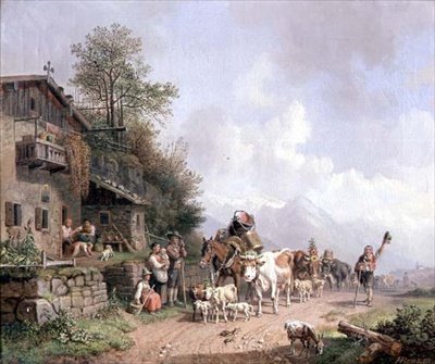 Ritorno del gregge da Heinrich Burkel