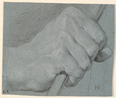 Studio di mano, stretta attorno a un bastone da Heinrich Dittmers