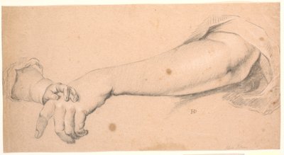 Studio: un braccio di donna su cui riposa una mano di bambino da Heinrich Dittmers