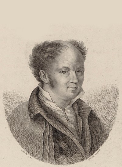 Ritratto del compositore Gottfried Weber 1779-1839 da Heinrich Franz Schalck