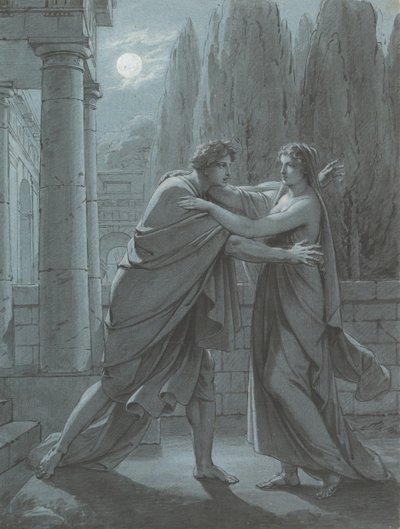 Lais che sorprende Aristippo, ca. 1801 da Heinrich Friedrich Füger