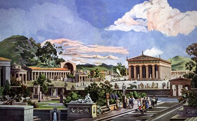 Veduta di Olimpia da Heinrich Gaertner