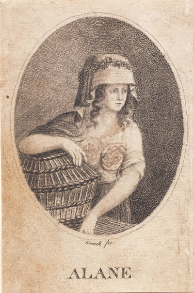 "Alane", donna con cesto da Heinrich Grosch