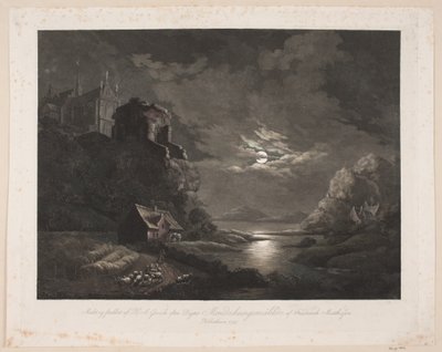 Paesaggio fluviale al chiaro di luna da Heinrich Grosch