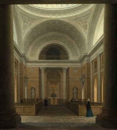 La Slotskirken di Christiansborg, Copenaghen da Heinrich Hansen (Danish