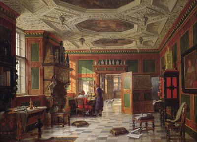 Interno del Palazzo Rosenburg, Copenaghen da Heinrich Hansen
