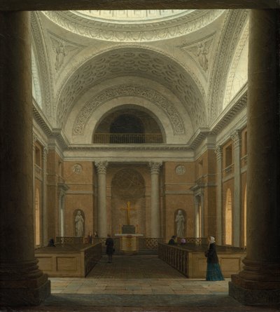 La Slotskirken di Christiansborg, Copenaghen, c. 1850 da Heinrich Hansen