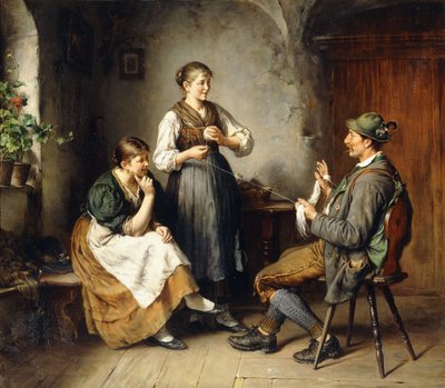 Tre figure in un interno da Heinrich Hirt