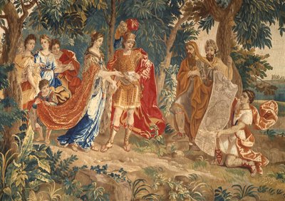 La Fondazione di Cartagine (dettaglio) da Heinrich II Reydams