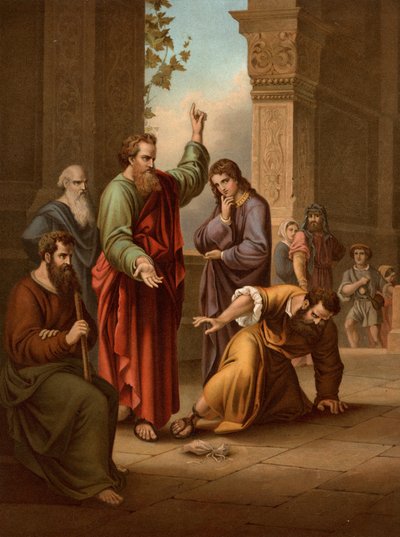 Anania e Saffira da Heinrich Jenny