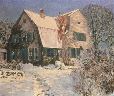 Casa e giardino sotto la neve da Heinrich Vogeler