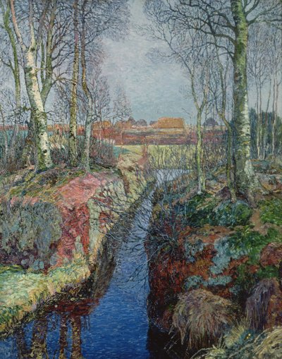Affluente del fiume Moor da Heinrich Vogeler