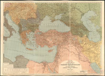 Mappa generale del teatro di guerra turco - basata sulla Carte Generale des Provinces Europeennes et Asiatiques de L