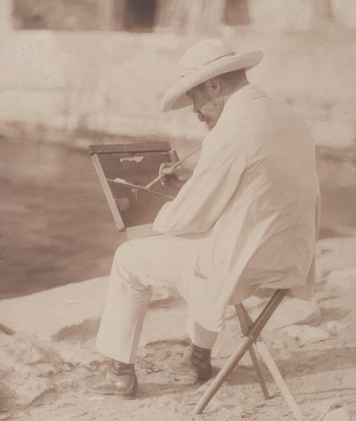 Pittore di spiaggia (probabilmente Hugo Henneberg) da Heinrich Kuhn