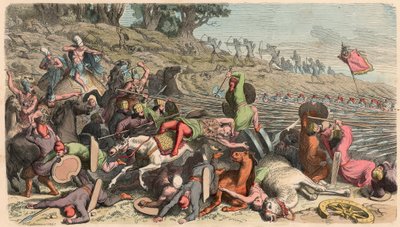 Antica Grecia: Guerra persiana di Alessandro, Falange contro i Persiani da Heinrich Leutemann