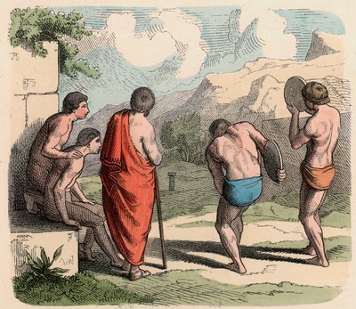 Antica Grecia: Sport, Lancio del disco da Heinrich Leutemann