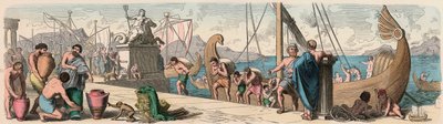Antica Grecia: Commercio marittimo da Heinrich Leutemann