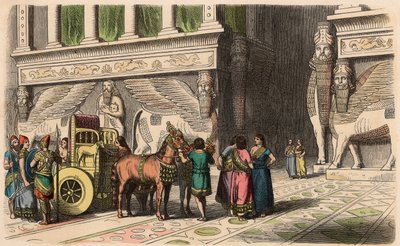Assiro: Portale del Palazzo da Heinrich Leutemann