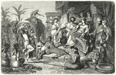 Scena di corte da uno dei regni ellenistici in cui fu diviso l