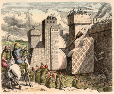 Mesopotamia, Assiria: assalto a una fortezza da Heinrich Leutemann