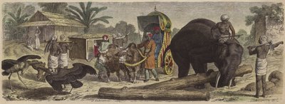Scena in Bengala, India da Heinrich Leutemann