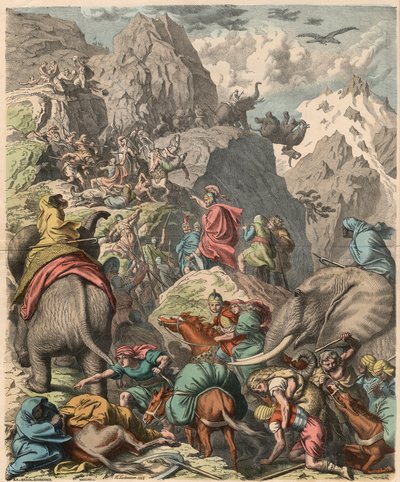 Seconda guerra punica: Annibale attraversa le Alpi, 1866 da Heinrich Leutemann