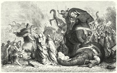 La battaglia di Ascoli, 279 a.C. da Heinrich Leutemann